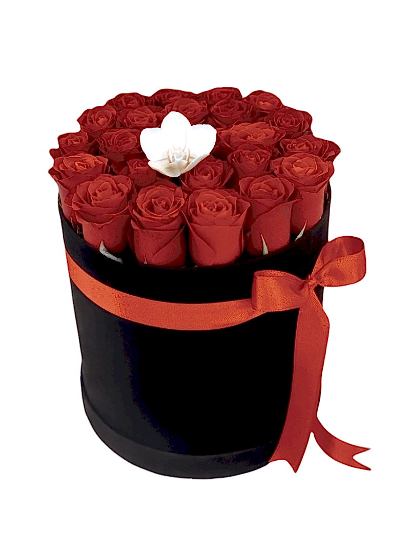 Kadife Kutuda Kırmızı Gül